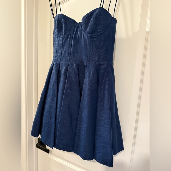 alice + olivia Adara bustier minidress in Royal Blue Sz 8 ✨NWT✨ - Picture 14 of 16